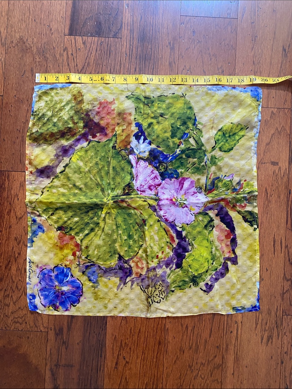April Cornell 100% silk scarf